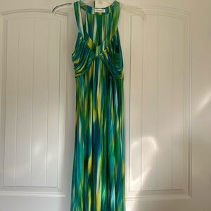 Calvin Klein Green and Blue Women's Dress